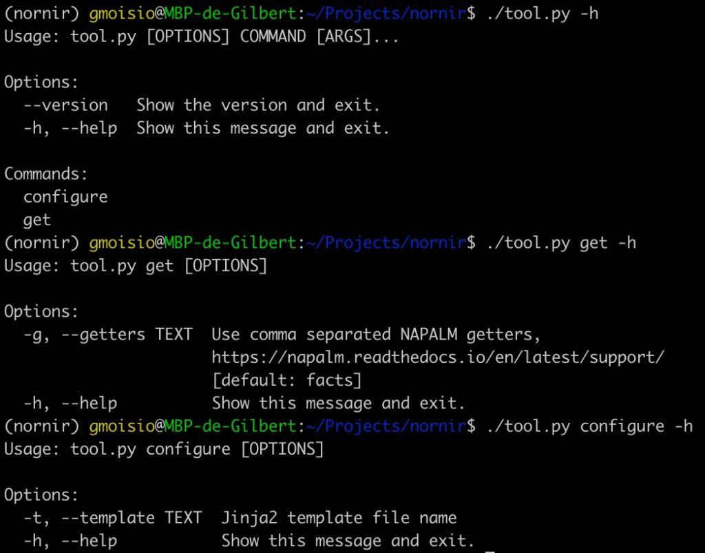 Exemple de développement CLI Python